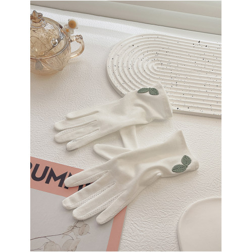 防晒手套女防紫外线棉布薄款