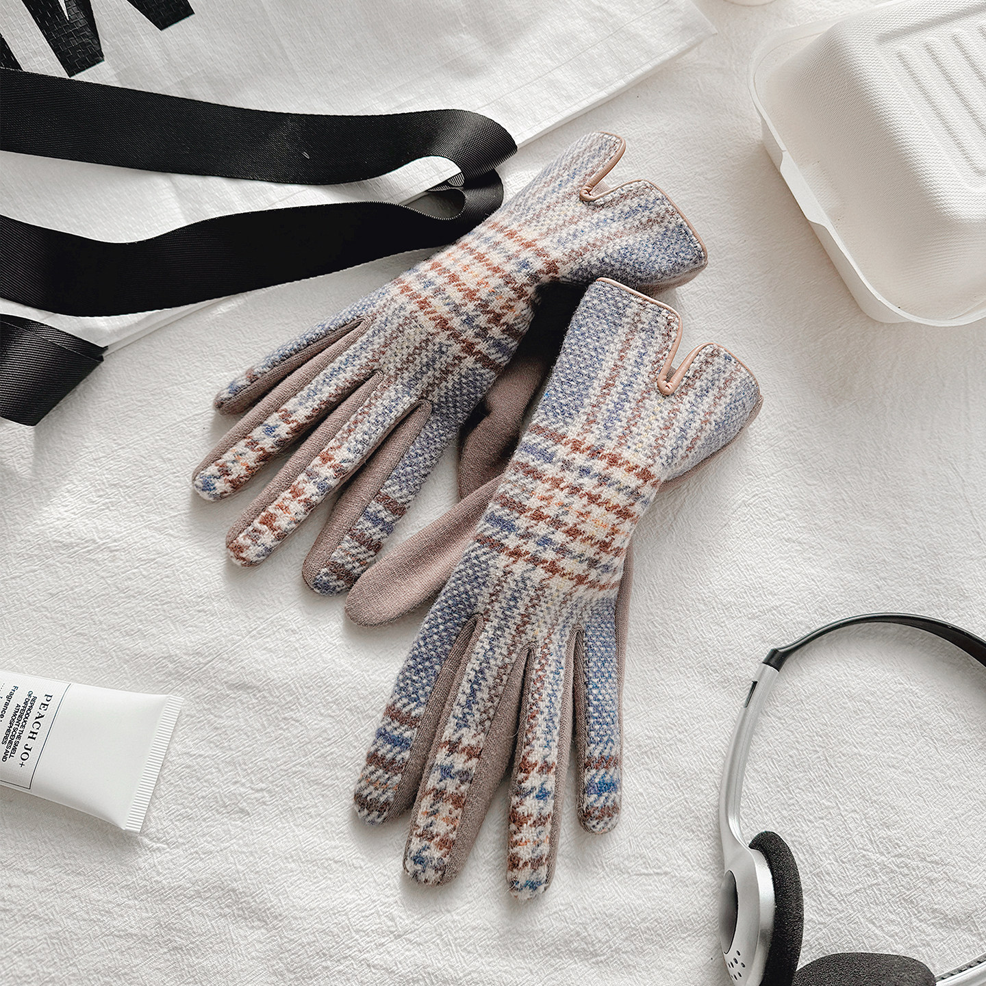 女士保暖防寒加绒加厚手套