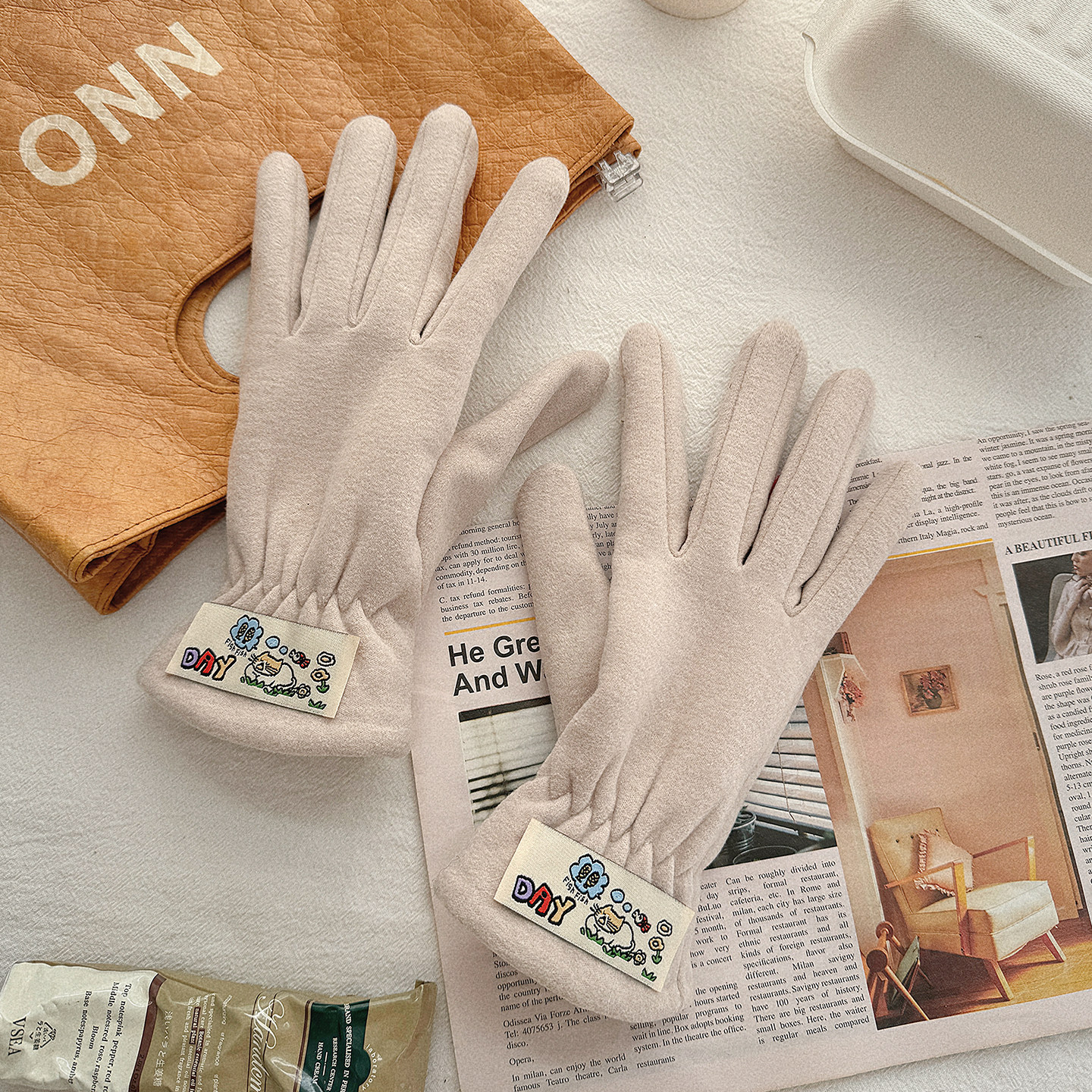 手套女秋冬季保暖骑行骑车防风