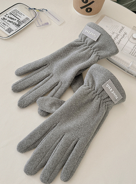 手套女春秋款骑行薄款加绒厚开车专用防寒风骑车电动车秋冬季保暖