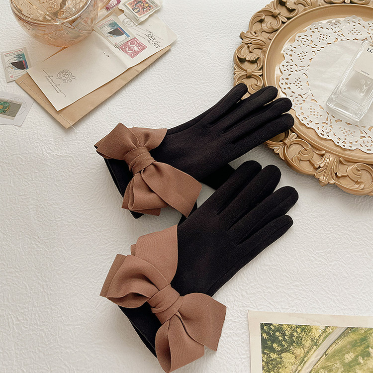手套薄款女士加绒骑行保暖