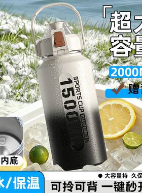 制冷水杯杯子大容量保冰保温杯