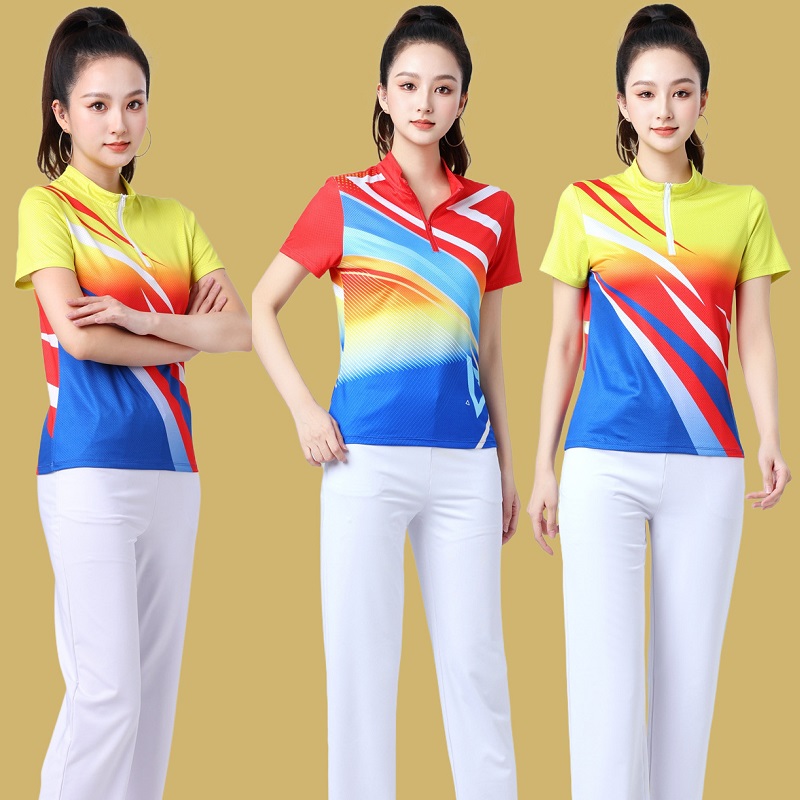 新款女跳操运动服广场舞套装