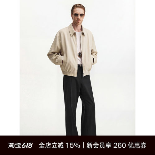 Unawares.高品质TR薄款翻领夹克