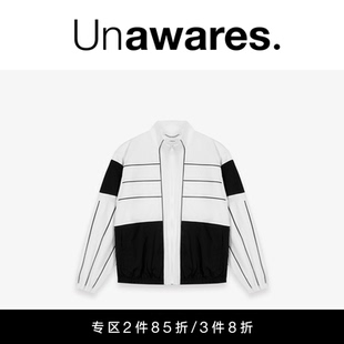 Unawares. 复古拼色夹克 男女同款