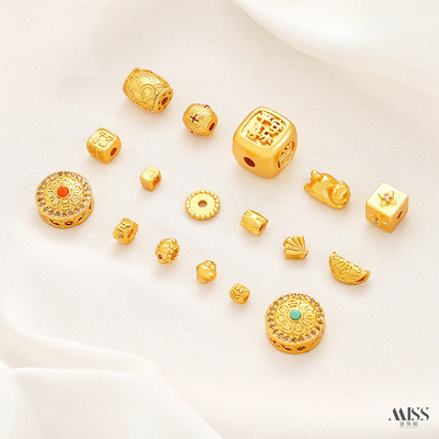 祢饰妮铜镀真金保色隔片隔珠