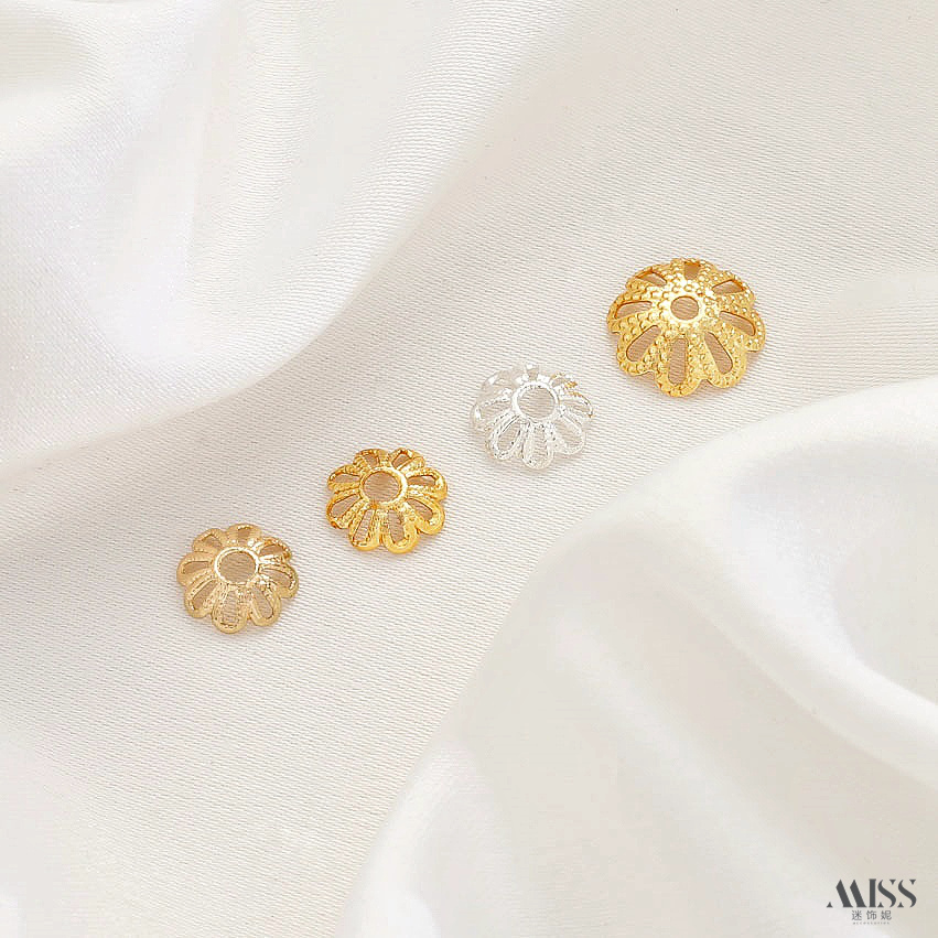 祢饰妮铜材强保色花托珠帽