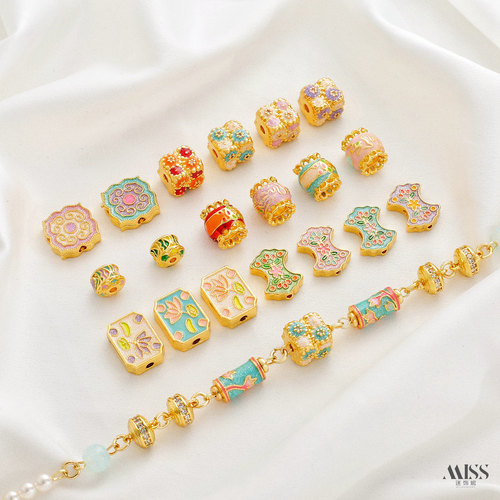 祢饰妮景泰蓝新中式滴油隔珠