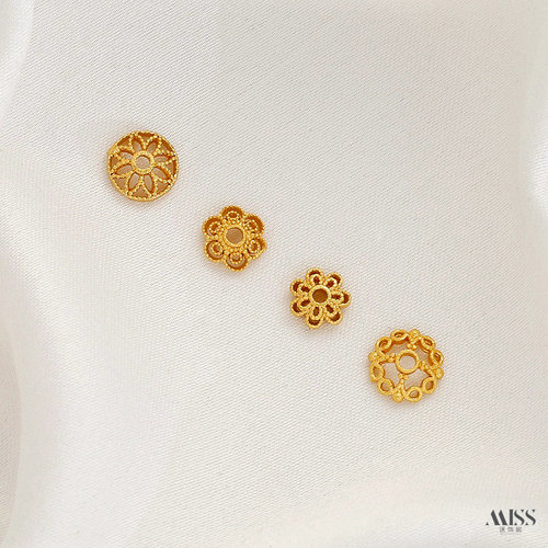 祢饰妮铜镀沙金镂空花托