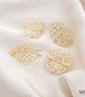 14K胸针别针镀真金保色久