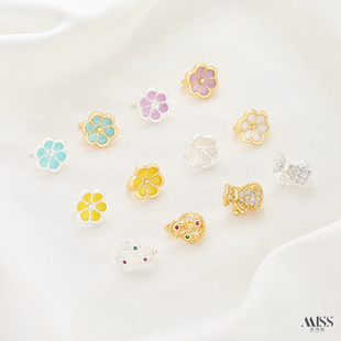 保色18K包金滴油花朵镂空葫芦钱袋压襟扣diy手链项链尾扣连接配件