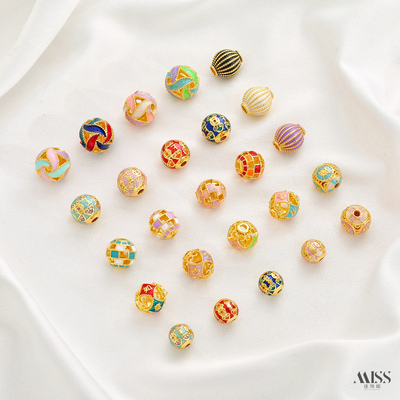 祢饰妮景泰蓝吉祥如意上上签隔珠