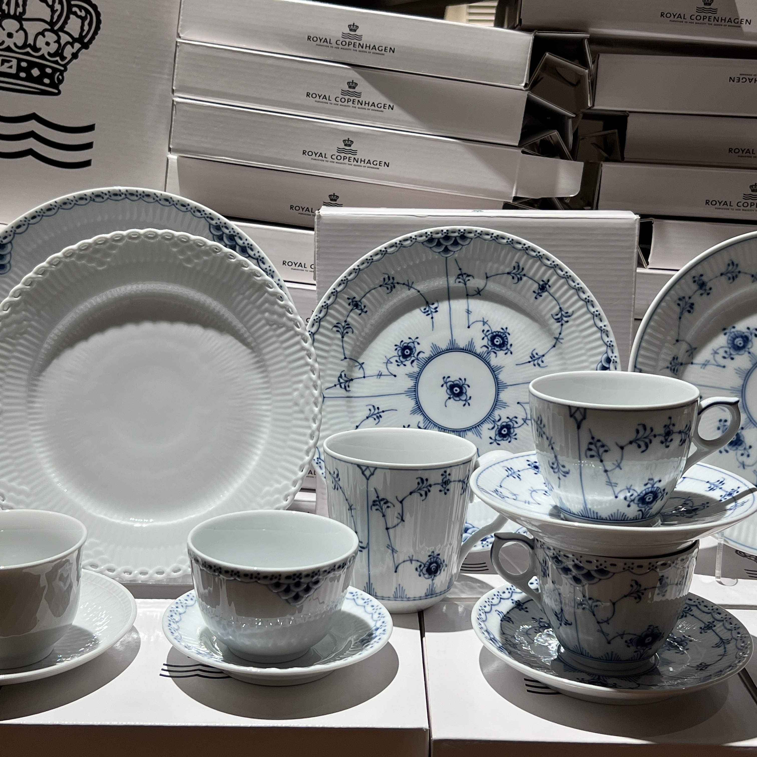 丹麦 Royal Copenhagen 皇家哥本哈根唐草餐具盘子咖啡杯茶杯礼物