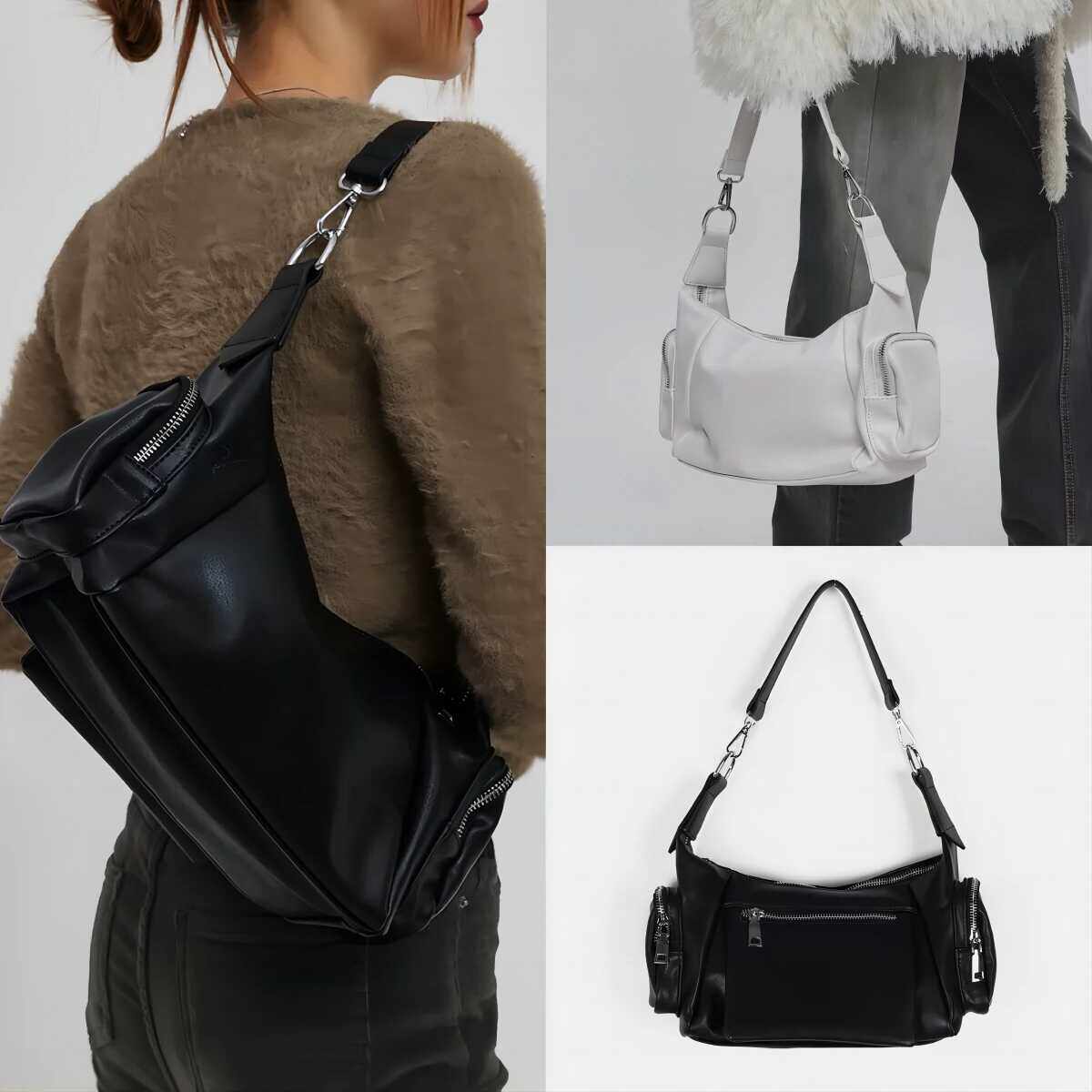 韩网代购BLACKUP复古Y2K千禧辣妹单肩手提斜挎腋下包双肩带