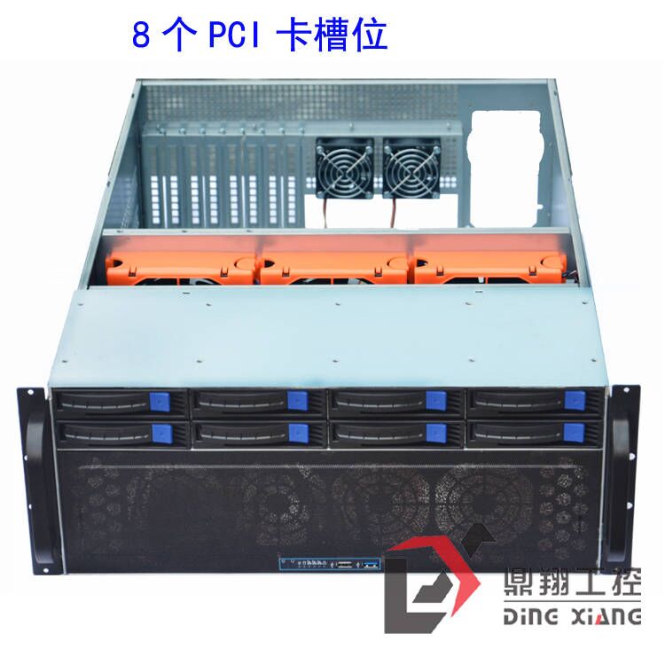 鼎翔工控8盘位多卡槽服务器机箱