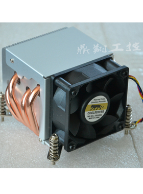 2U1155散热器四热管金线豹 1151CPU风扇1366侧吹2011、1150、1156
