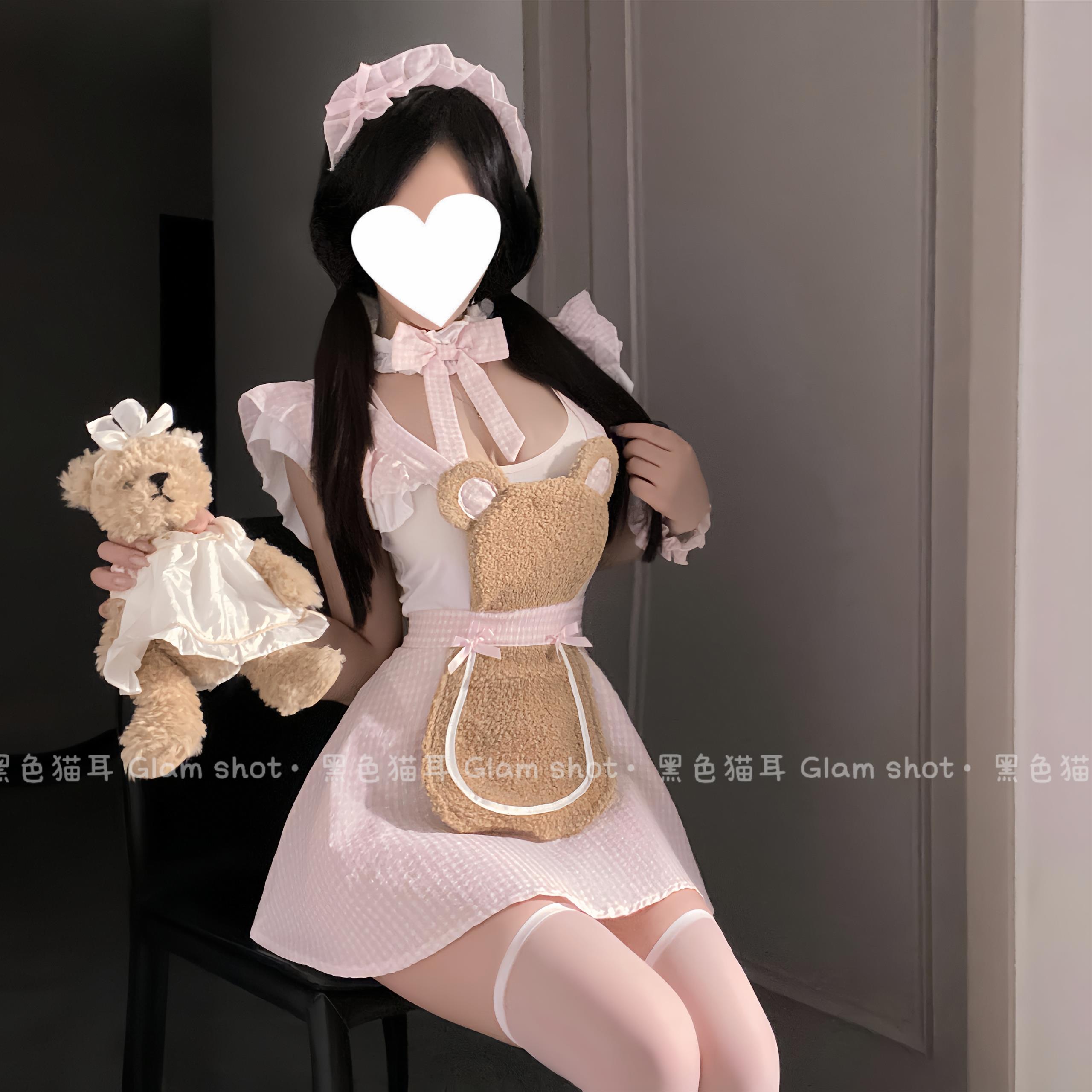 原创气质日系甜美纯欲性感小女佣制服小个子显瘦小厨娘套装