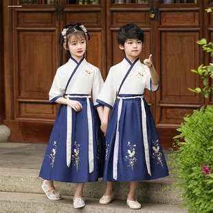 新款幼儿童古装汉服男童秦朝三国时期服装男孩古代公子表演出服装