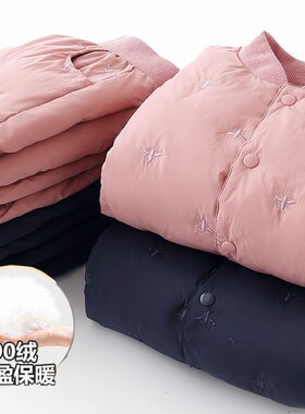 校服神器羽绒内胆棉衣棉裤子套装儿童青少年男女中大童内穿小棉袄