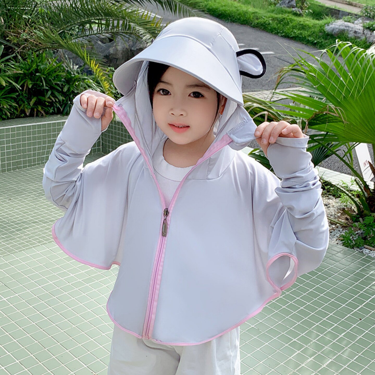 女童防晒衣夏季薄款外套2026新款透气冰丝防晒服女孩大童儿童女款图片