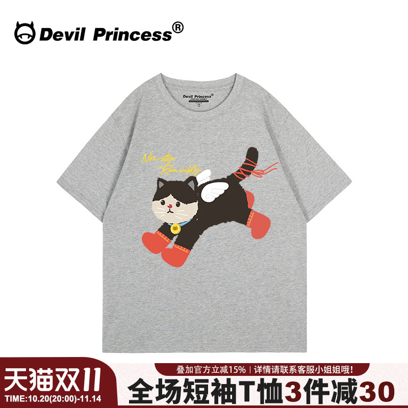 短袖街头复古风宽松大版