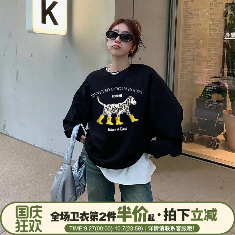 加绒加厚无性别穿搭宽松纯棉