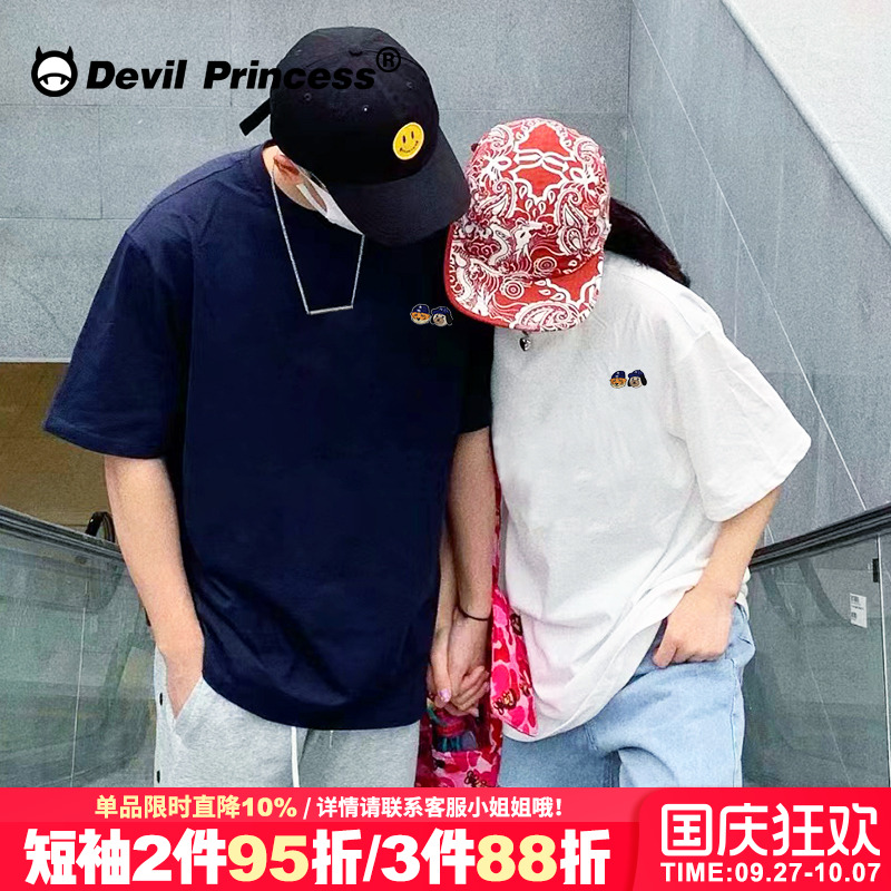短袖小众ins风常规印花