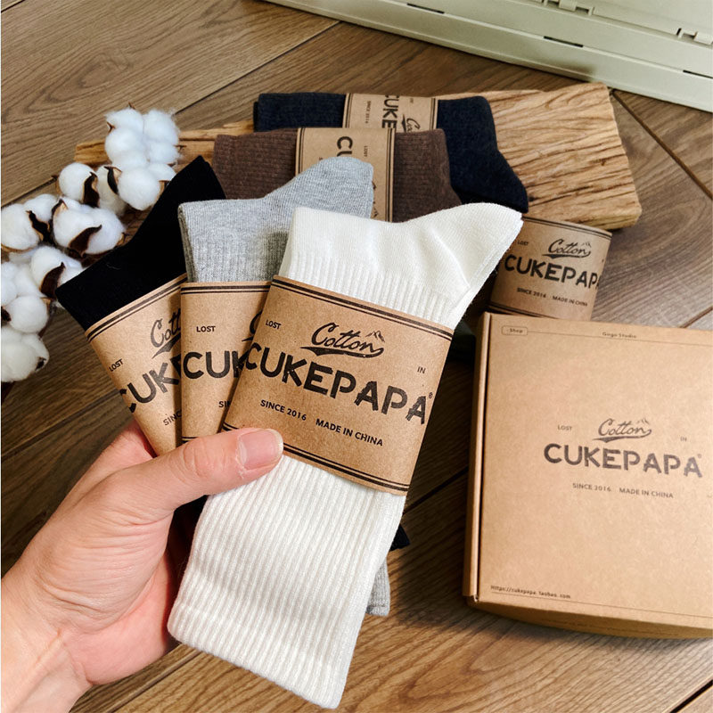 纯色长筒袜子品质袜物有所值