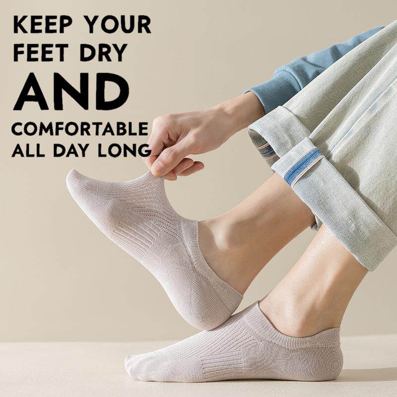 春夏季隐形防掉跟网眼短袜