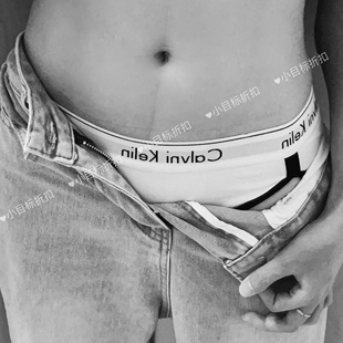 CK纯棉内裤女中低腰拼色款设计感le中性风运动性感字母logo三角裤