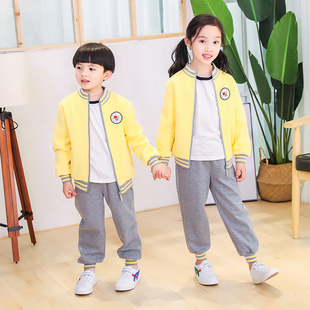 小学生校服幼儿园园服棒球服加厚纯棉英伦学院风运动服秋冬套装