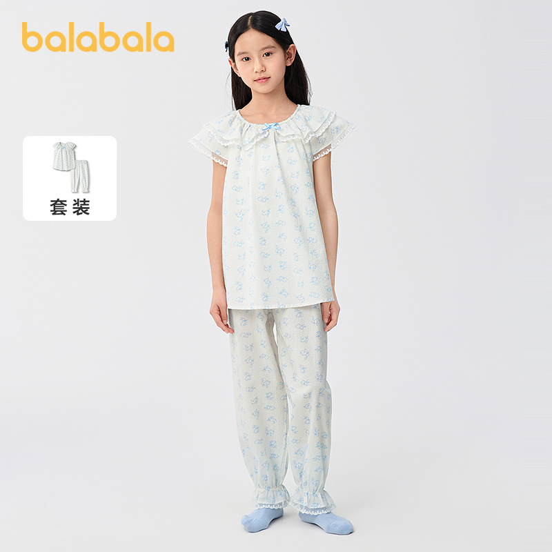 巴拉巴拉家居服套装女童睡衣套装