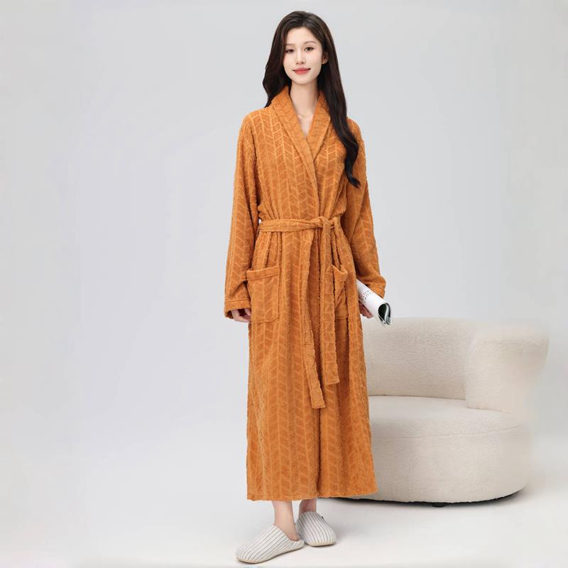 秋冬浴袍女款四季通用2025新款加厚加长款男士睡袍1009c