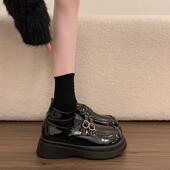 百搭增Gola福鞋 春季 厚底英伦风黑色小0205z 新款 时尚 单鞋 女2026季