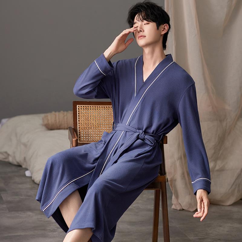 秋冬珊瑚绒睡袍男秋冬季中长款情侣浴袍2025新款冬天女士薄1009c