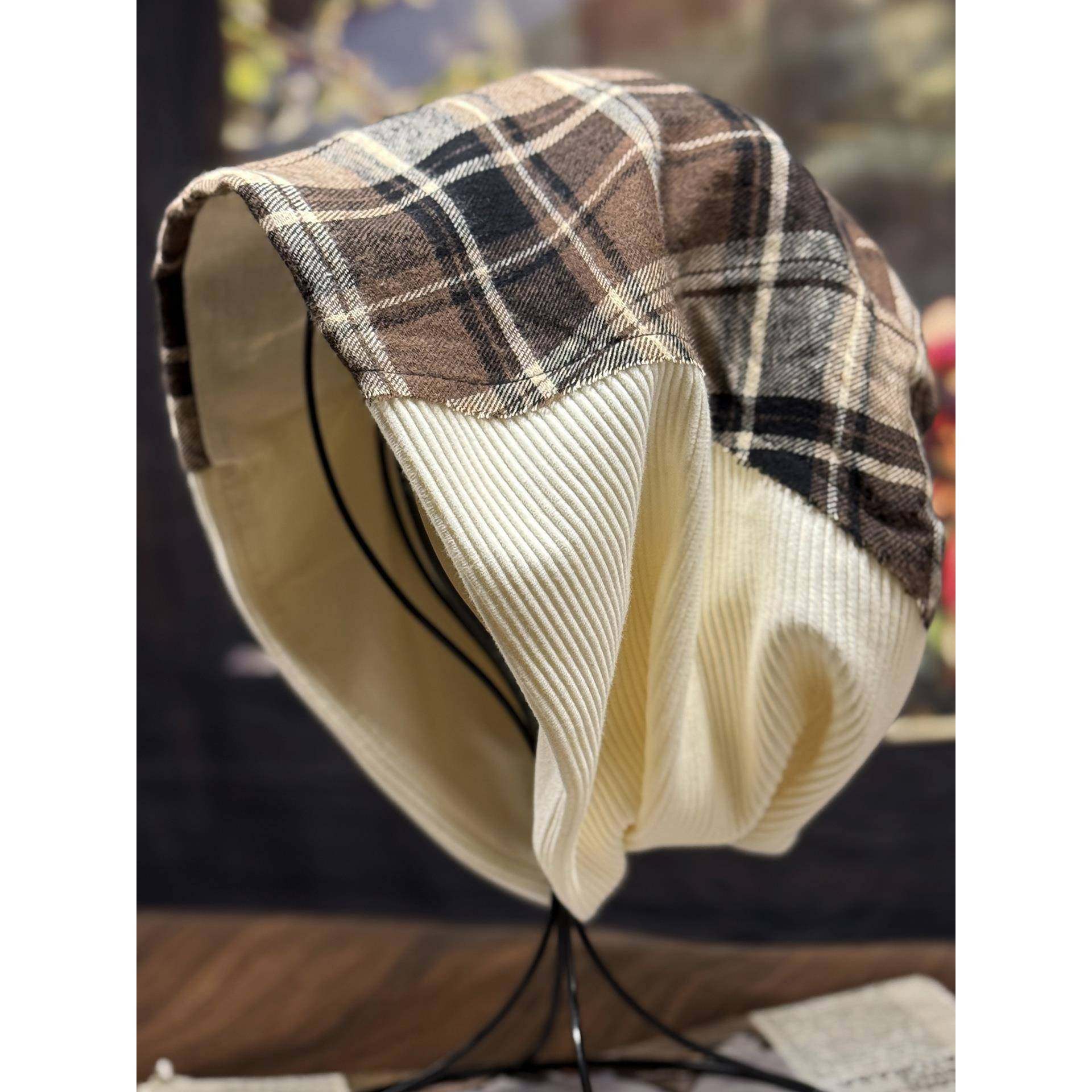 帽子女款秋冬季保暖防寒针织帽2025新款大头围堆堆帽子显脸1214r