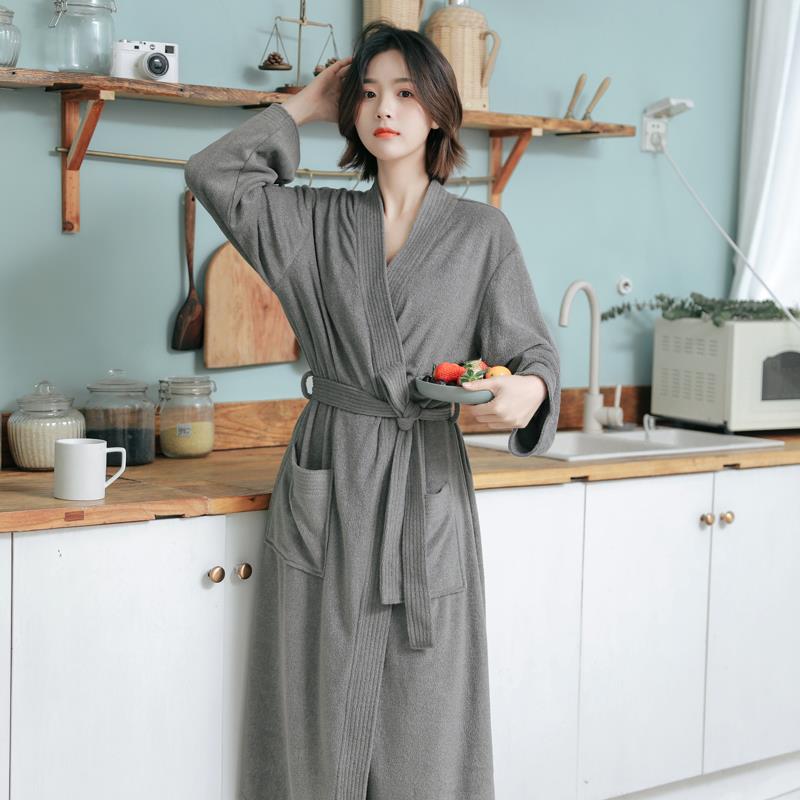 秋冬2025季新款毛巾浴袍女四季通用浴衣1009c