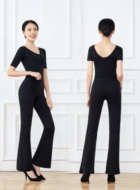 高端形体舞蹈训练服装女套装优雅气质导师礼仪培训走秀紧身V0430z