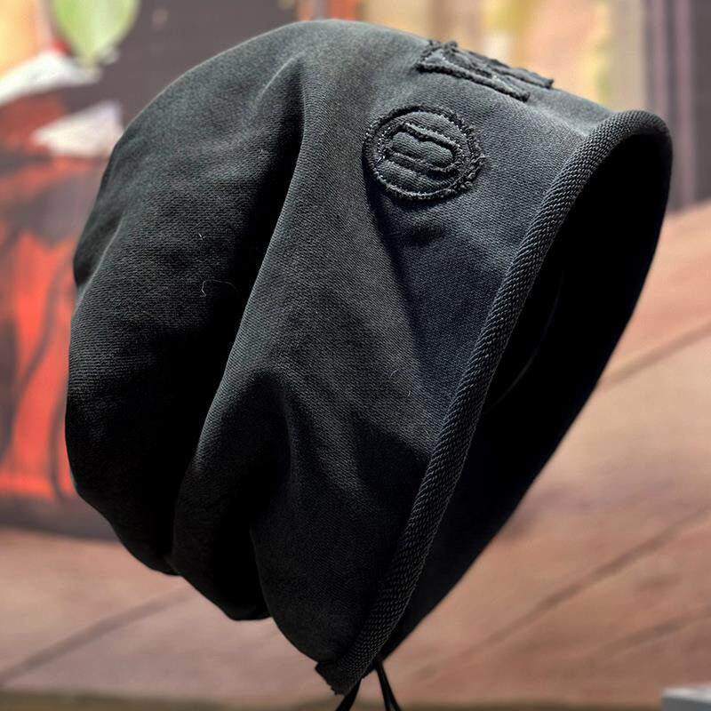 帽子女款秋季大头围显脸小堆堆帽2025新款时尚洋气卷边包头1214r