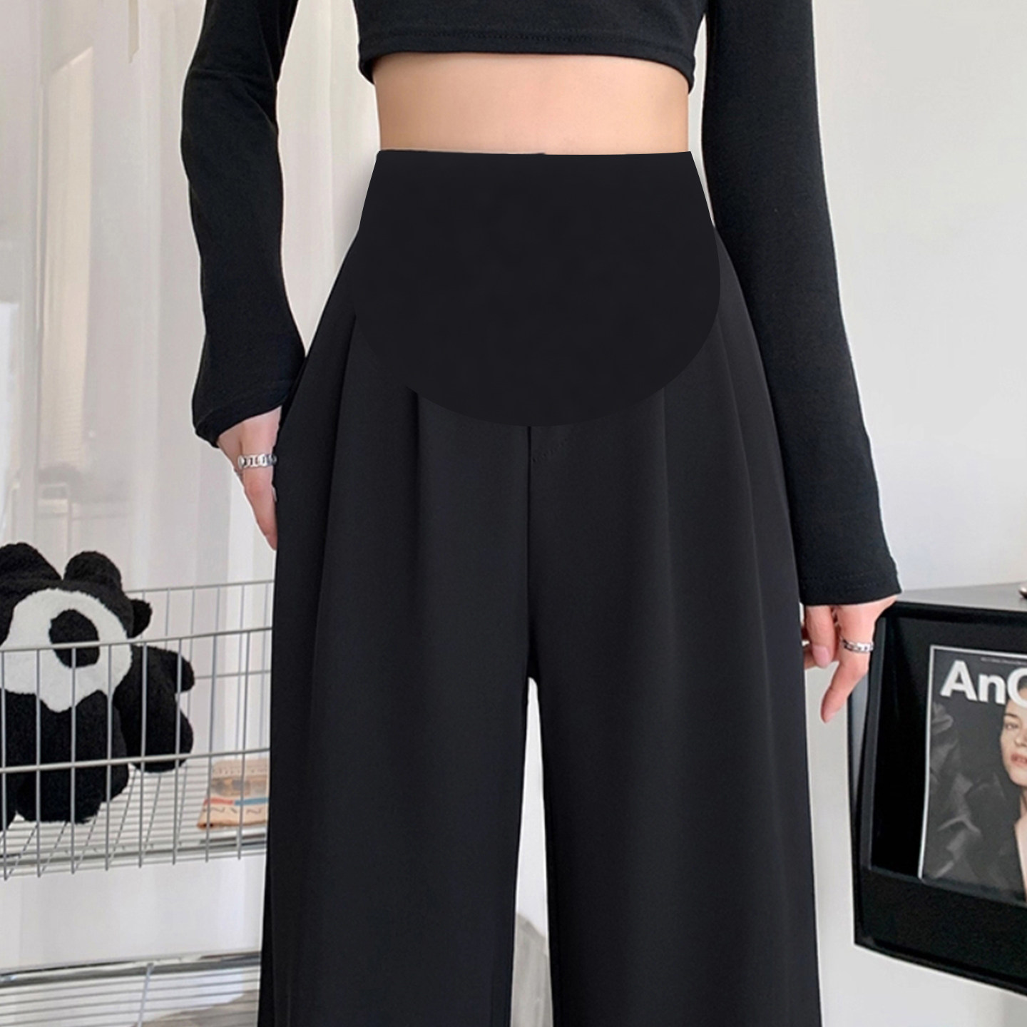 孕妇裤子秋冬季外穿加绒厚款2025不勒肚子孕妇春秋冬装西装阔腿裤,孕妇装/孕产妇用品/营养,孕妇休闲裤,淘宝优惠券,粉丝福利购,淘宝优惠卷