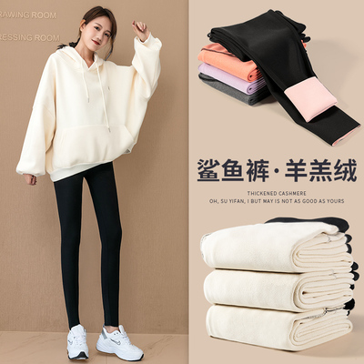 孕妇裤子鲨鱼裤打底裤春秋季女