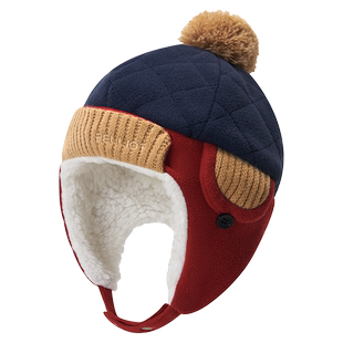 伯希和儿童雷锋帽户外防寒抗静电亲肤保暖加绒防风御寒护耳帽帽子