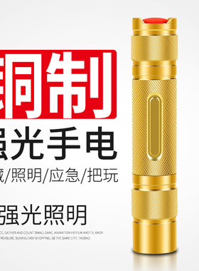 铜制迷你便携可充电学生防水手灯