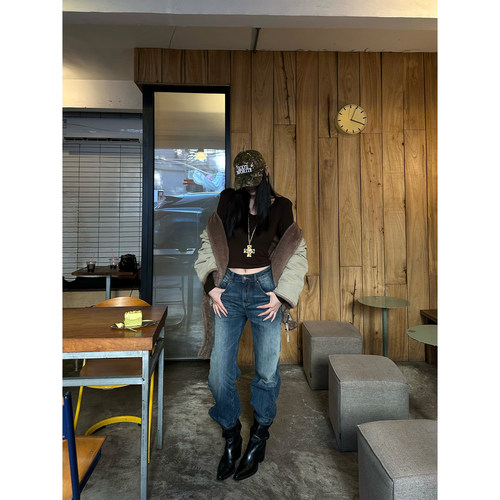 FYFTHX时尚新款低腰牛仔裤