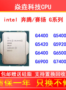 G4400 G4560 G5420 G5900 G5920 G6400 G6405 G6900 G7400 CPU