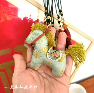 手工100丝香云纱宋锦项链新年礼物包挂车挂马上有福 直播间选花色