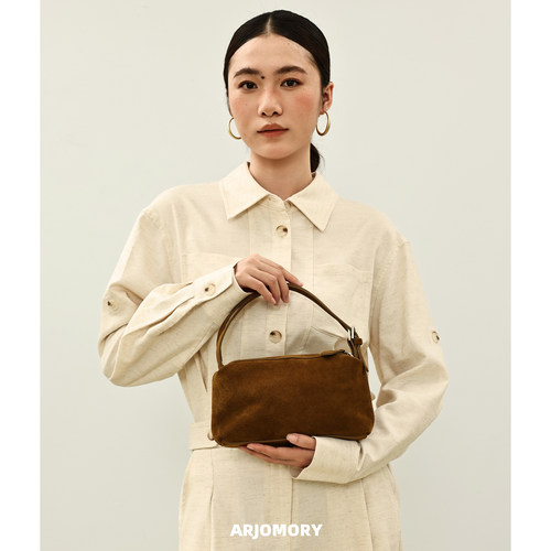 ARJOMORY麂皮绒枕头包手提斜挎