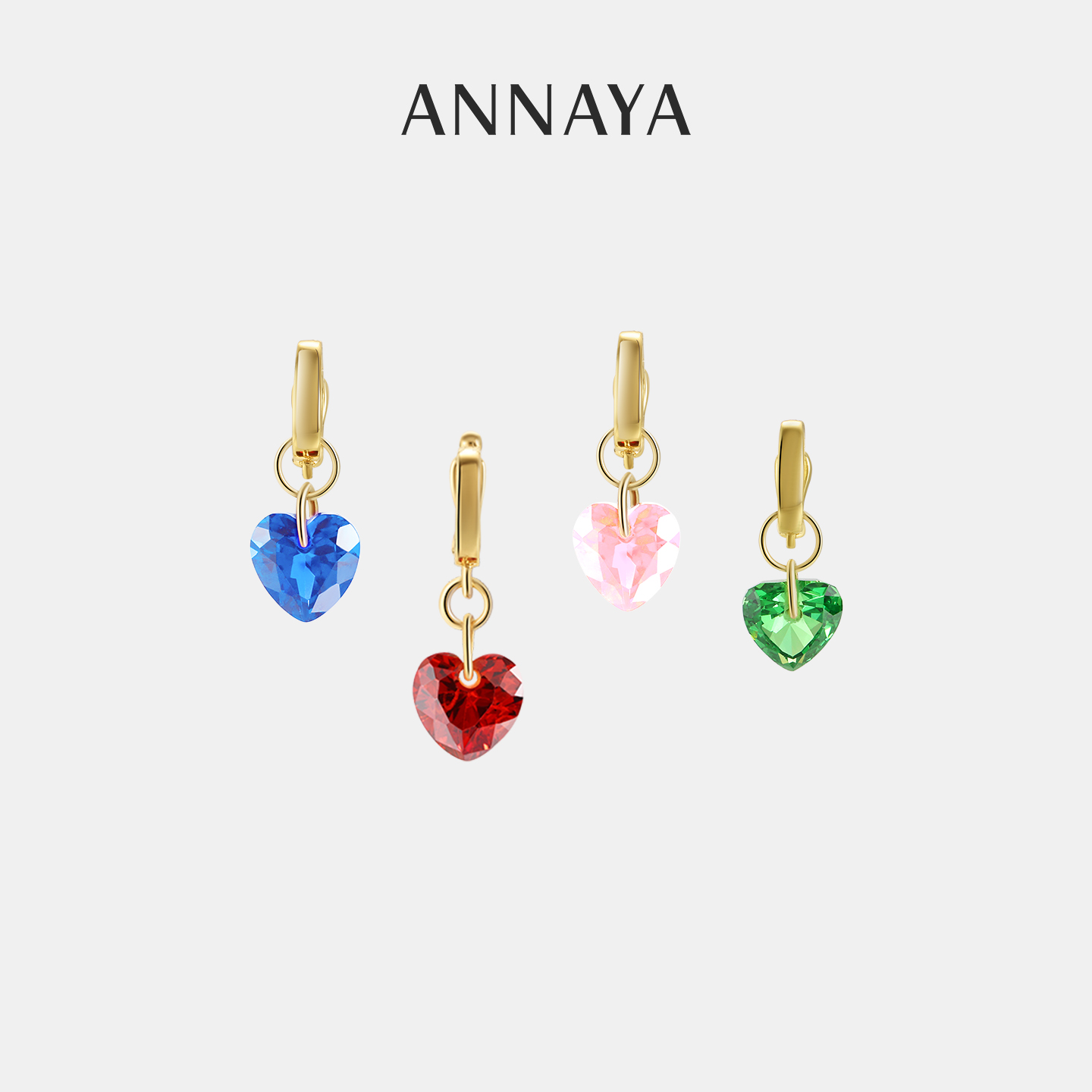 Annaya心动信号吊坠小众设计吊坠