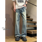 美式微喇牛仔裤男春夏宽松阔腿裤高街cleanfitA166-NA5201-特P32，男装牛仔裤，电商A166