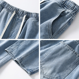 美式复古解构弯刀牛仔裤男春季水洗宽松长裤A166-NA4J01-P45控75，男装牛仔裤，电商A166